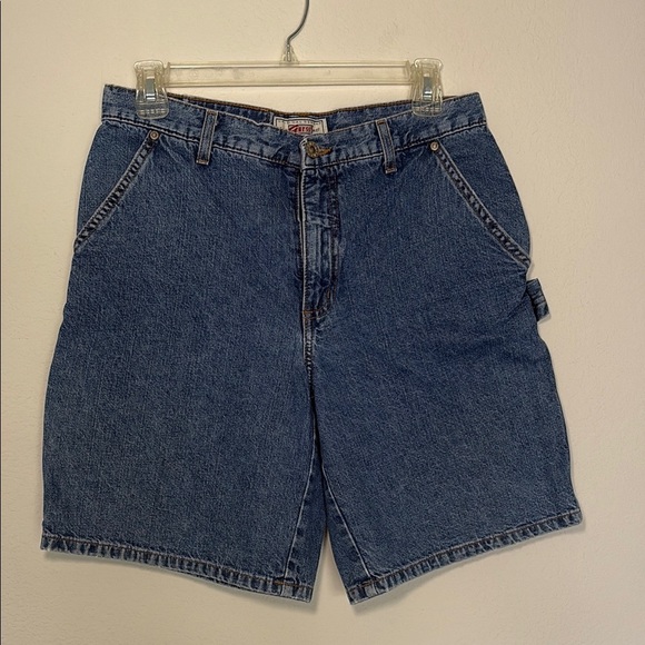 Guess Blue Jean Carpenter Shorts Relaxed Fit size 29 - Picture 1 of 6